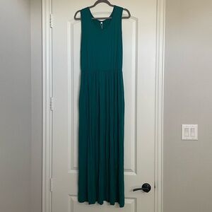 Auselily Teal Maxi Dress